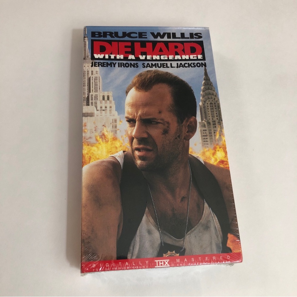 Die Hard With A Vengeance VHS Tape 1995 Sealed Watermark Fox Video Bruce Willis